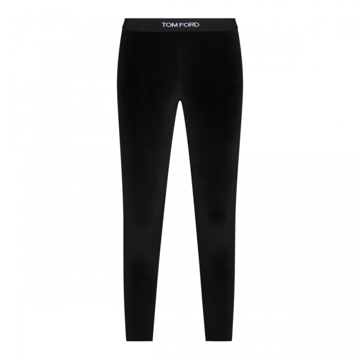 BLACK VISCOSE PANTS