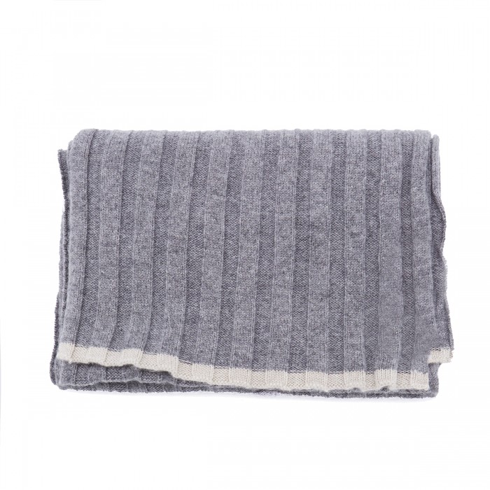 GREY CASHMERE SCARF
