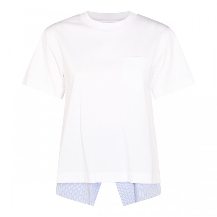 WHITE COTTON T-SHIRT
