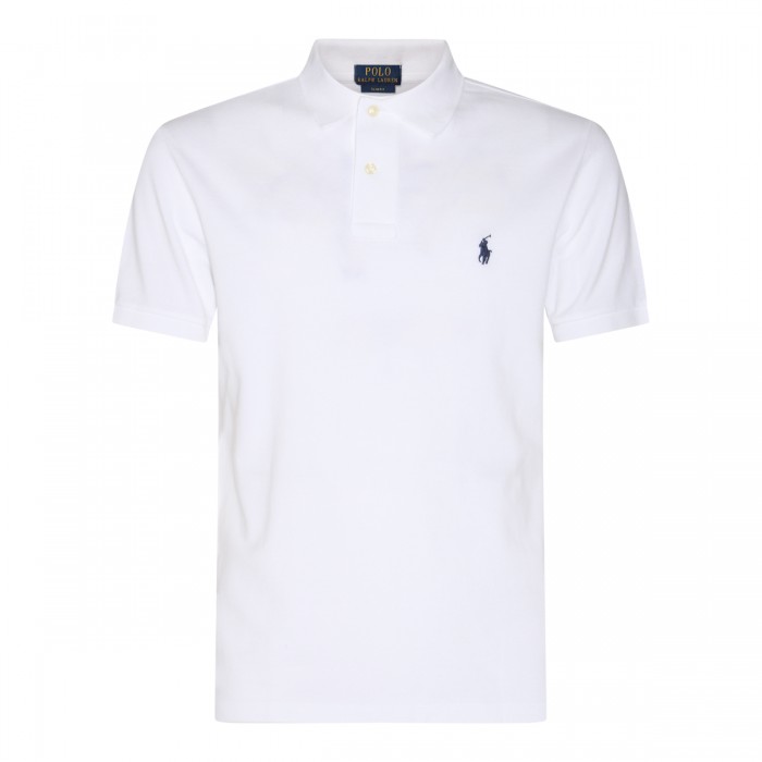 WHITE COTTON POLO SHIRT
