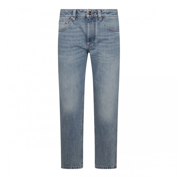 LIGHT BLUE COTTON DENIM