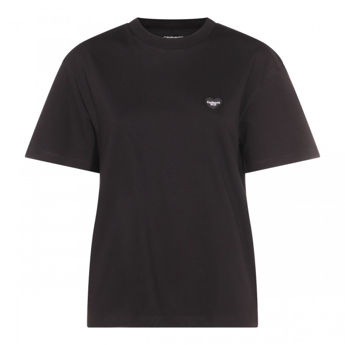 BLACK COTTON T-SHIRT