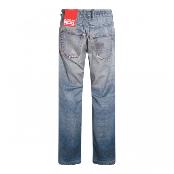 BLUE COTTON DENIM JEANS 2