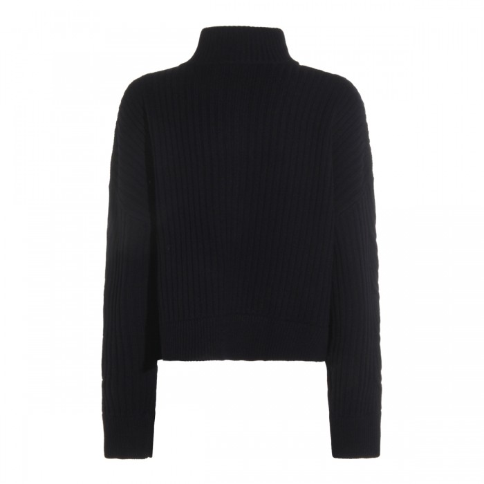 BLACK WOOL AFELIO KNITWEAR 2