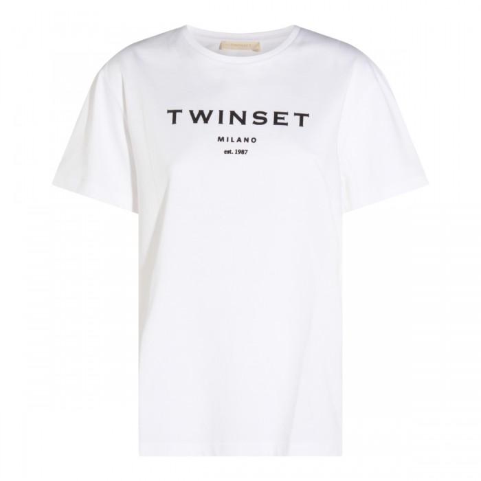 WHITE COTTON T-SHIRT