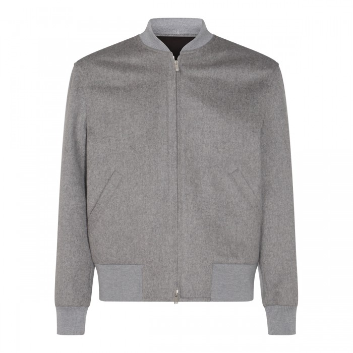 GREY WOOL CASUAL JACKET