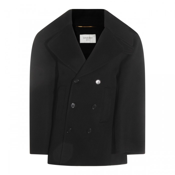 BLACK WOOL COAT