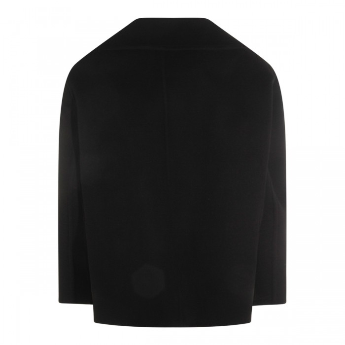 BLACK WOOL COAT 2
