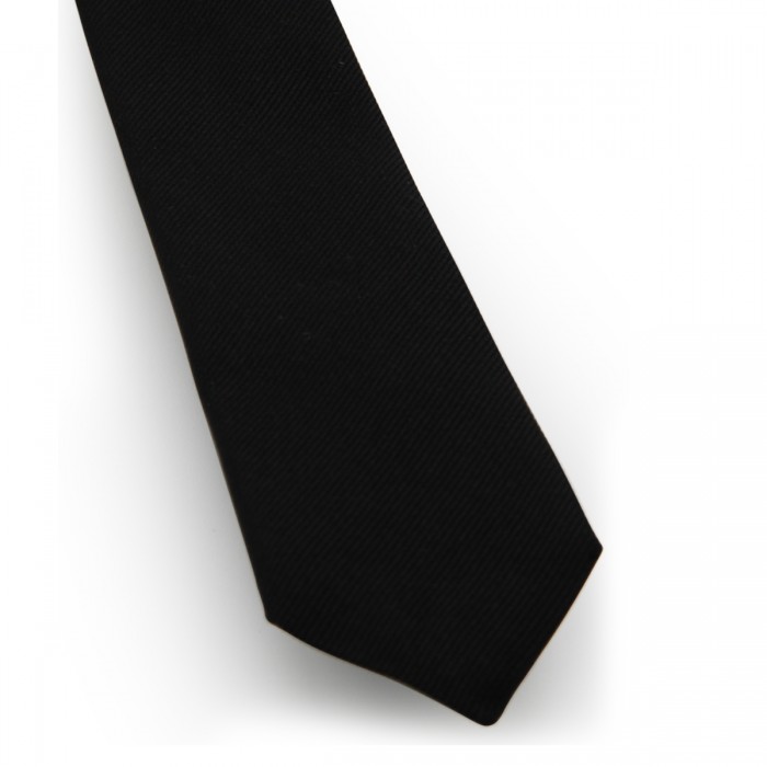 BLACK SILK TIE 2