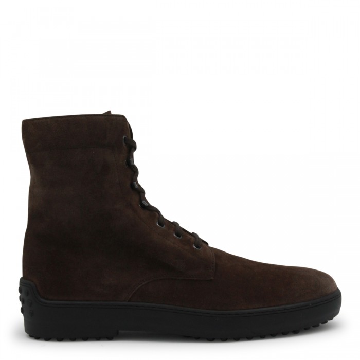 DARK BROWN LEATHER BOOTS