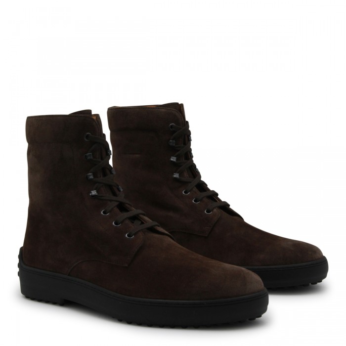 DARK BROWN LEATHER BOOTS 2