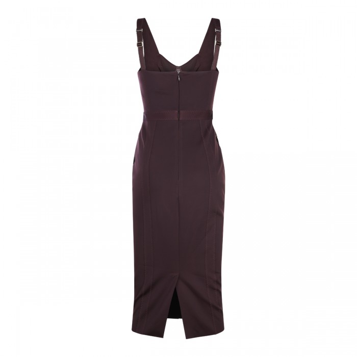 DARK RED MIDI DRESS 2