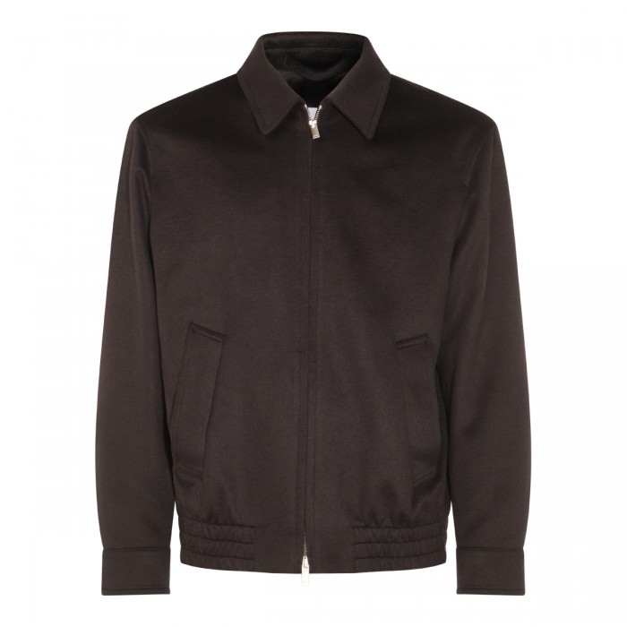 DARK GREY WOOL CASUAL JACKET