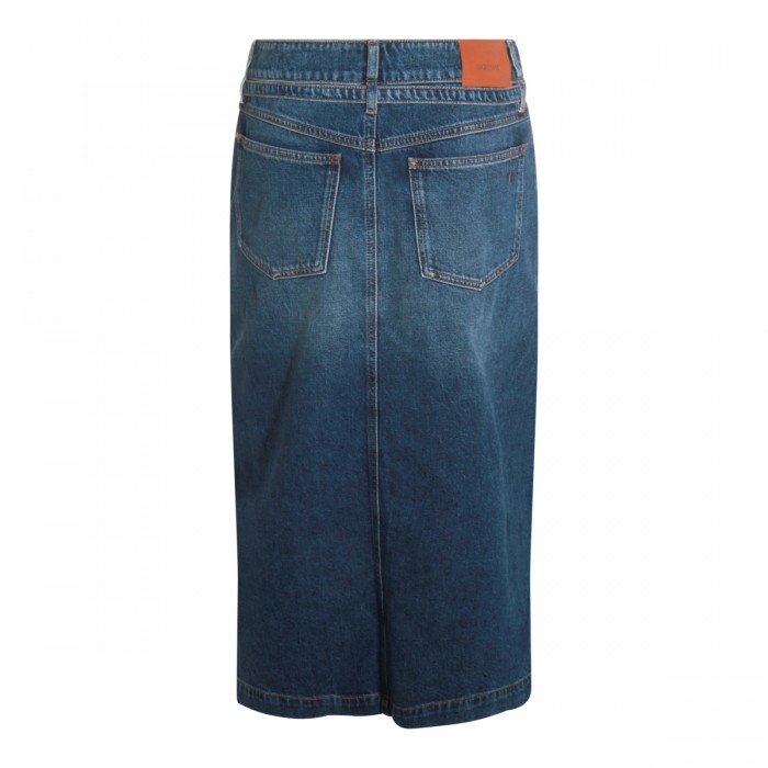 BLUE DENIM COTTON SKIRT 2