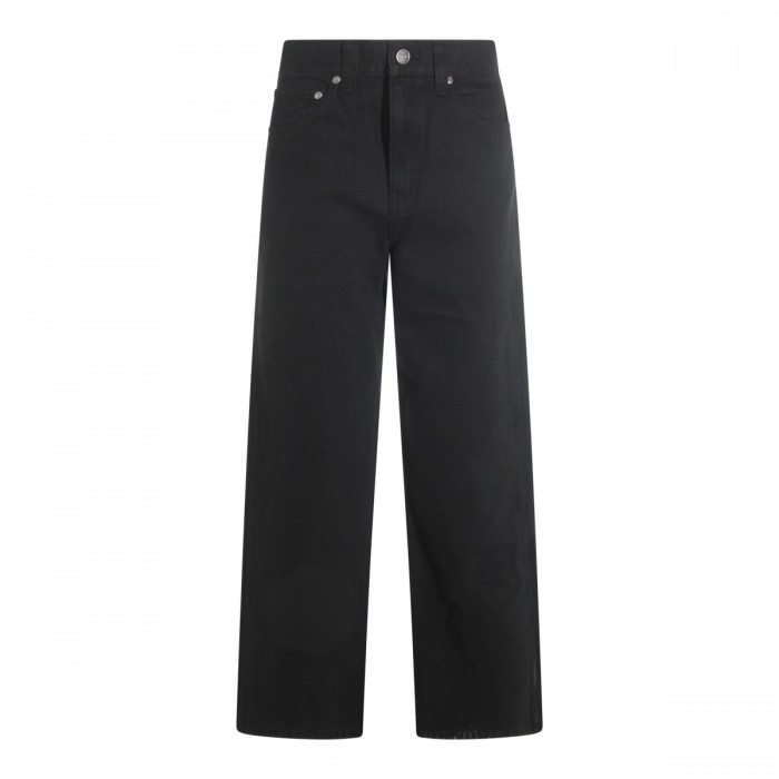BLACK COTTON JEANS