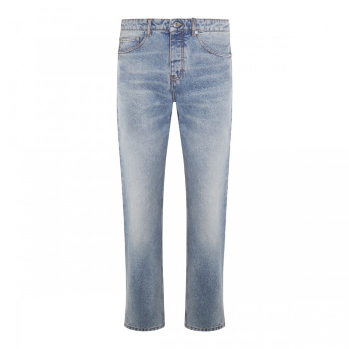 BLUE INDIGO COTTON DENIM JEANS