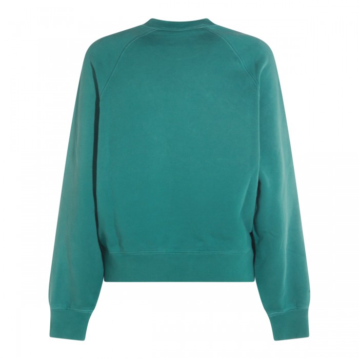 DARK GREEN COTTON SWEATSHIRT 2