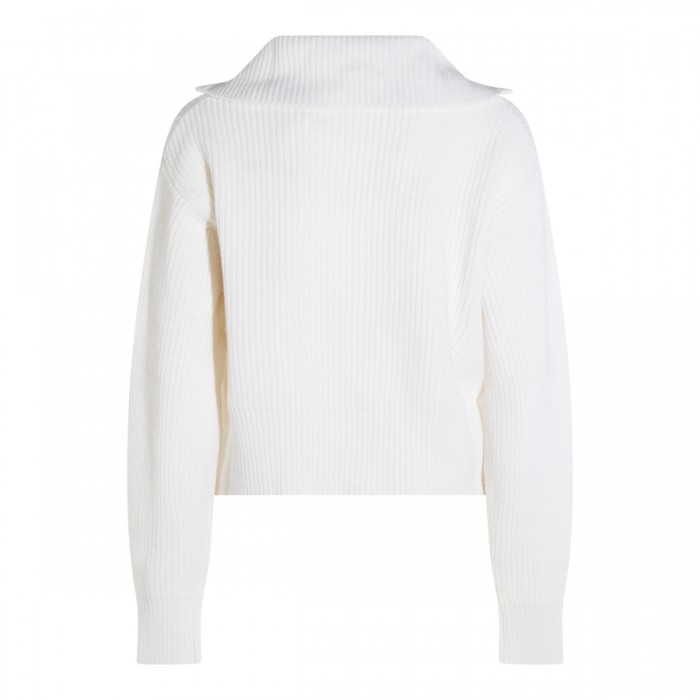 WHITE WOOL NADAR KNITWEAR 2
