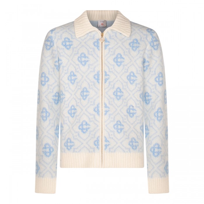 LIGHT BLUE COTTON KNITWEAR