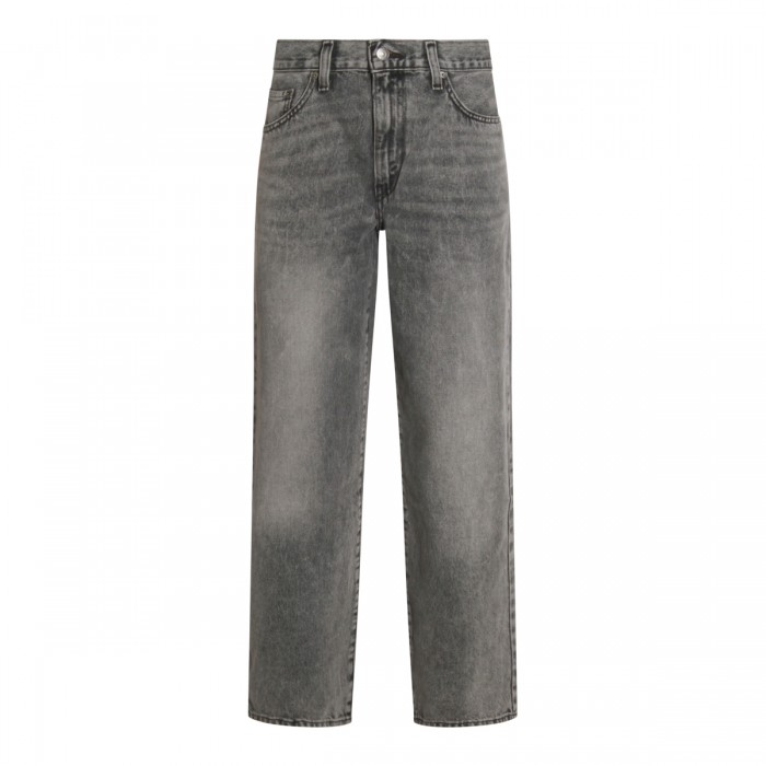 GREY COTTON DENIM JEANS