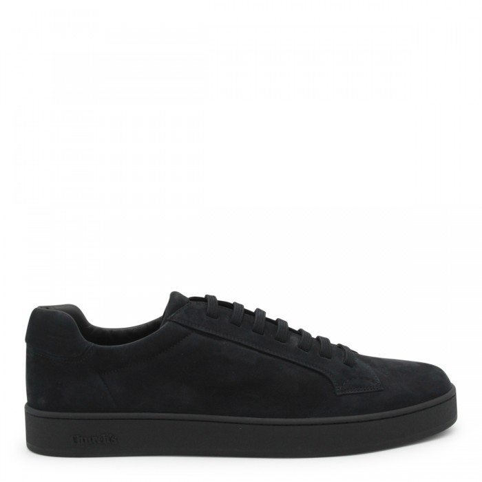 BLACK LEATHER LUDLOW SNEAKERS