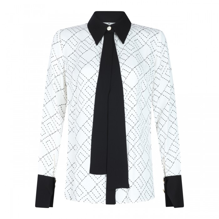 WHITE VISCOSE SHIRT