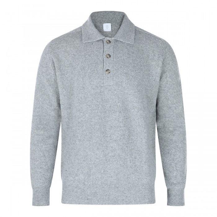 GREY WOOL KNITWEAR