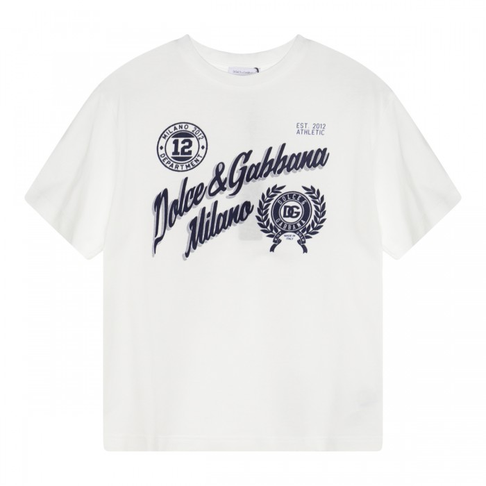 WHITE COTTON T-SHIRT