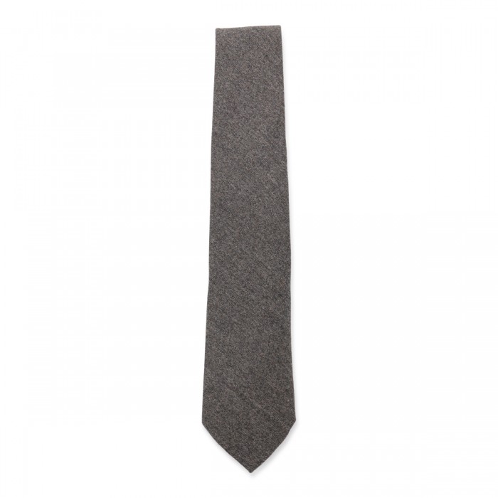 DARK GREY WOOL TIE