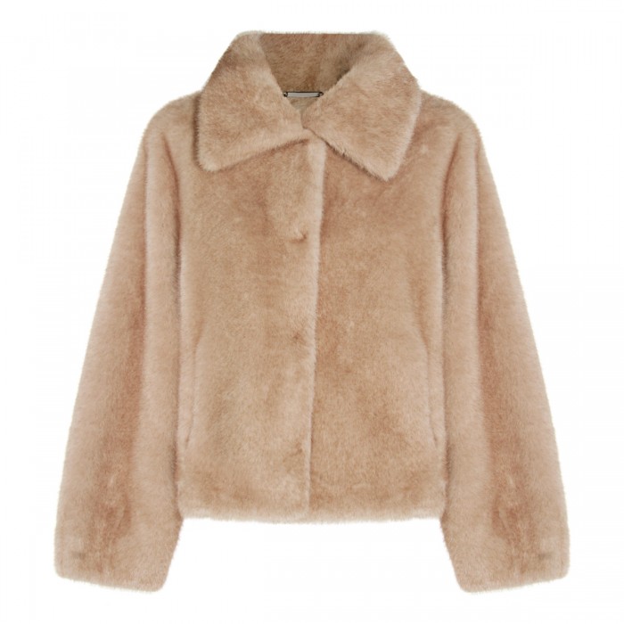 BEIGE FUR JACKET