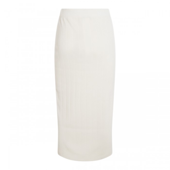 WHITE MIDI SKIRT 2