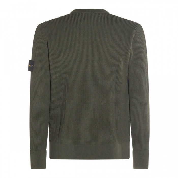 MILITARY GREEN WOOL KNITWEAR 2