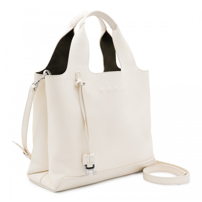 WHITE LEATHER TOTES 2