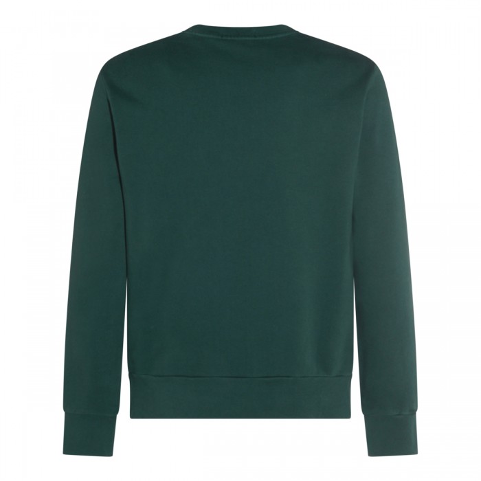 DARK GREEN COTTON SWEATSHIRT 2