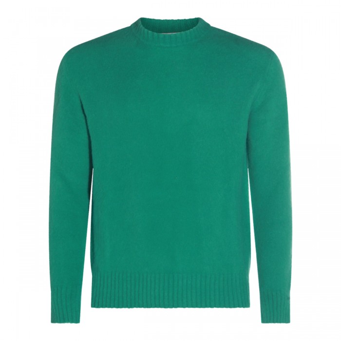 GREEN WOOL KNITWEAR