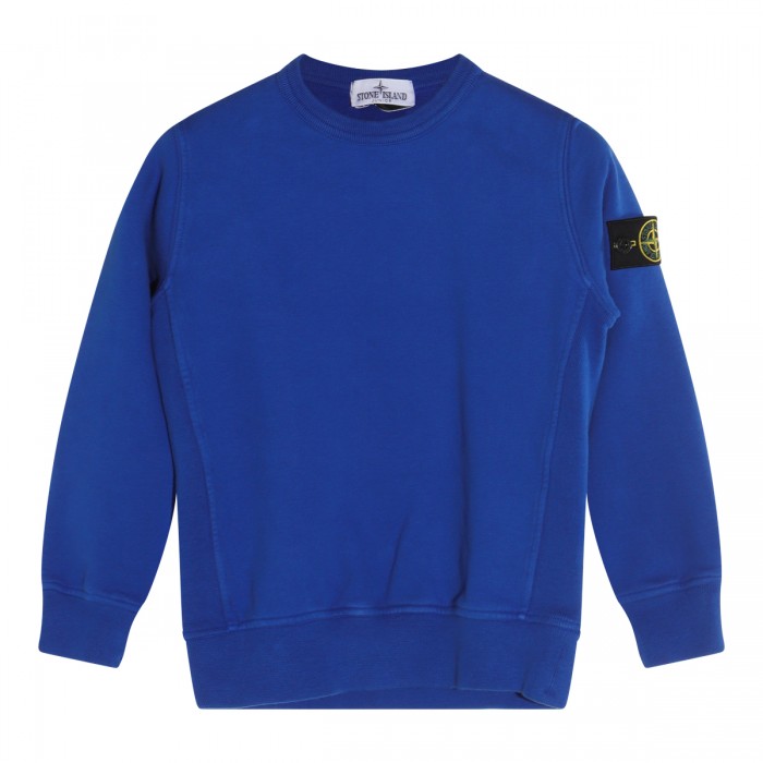 BLUE COTTON SWEATSHIRT
