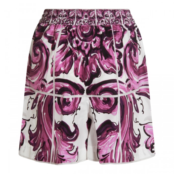 PINK AND WHITE COTTON SHORTS 2