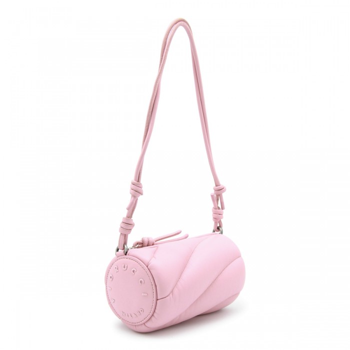 PINK LEATHER SHOULDER BAG 2