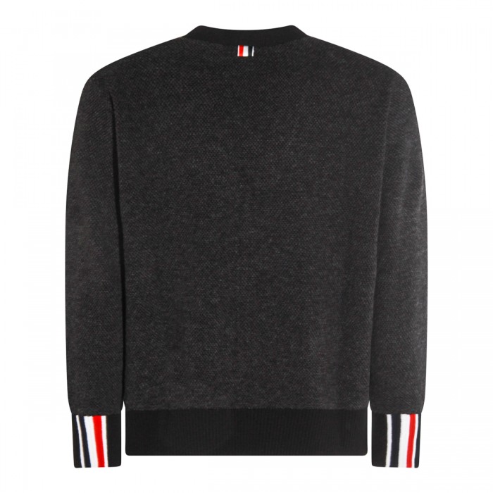 DARK GREY WOOL KNITWEAR 2
