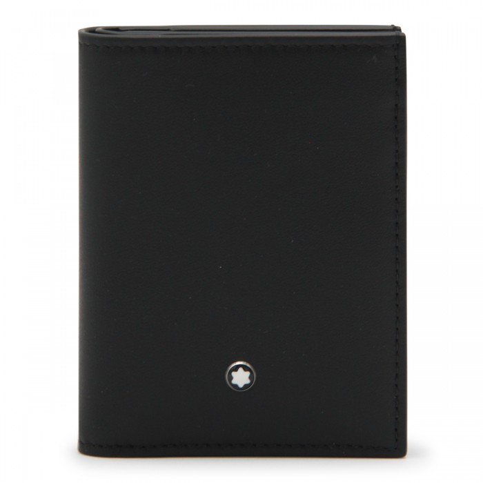 BLACK LEATHER CARD HOLDER