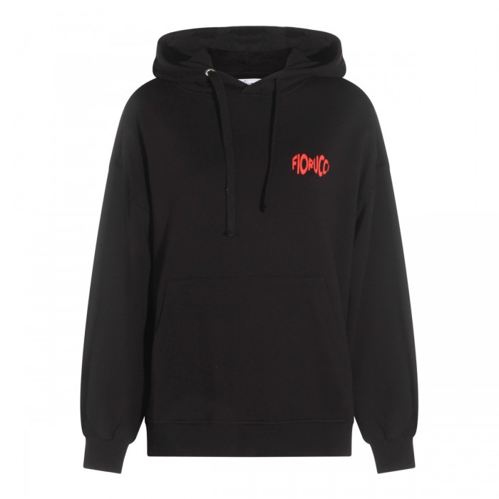 BLACK COTTON SWEATSHIRT