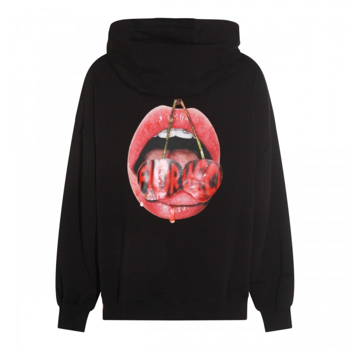BLACK COTTON SWEATSHIRT 2