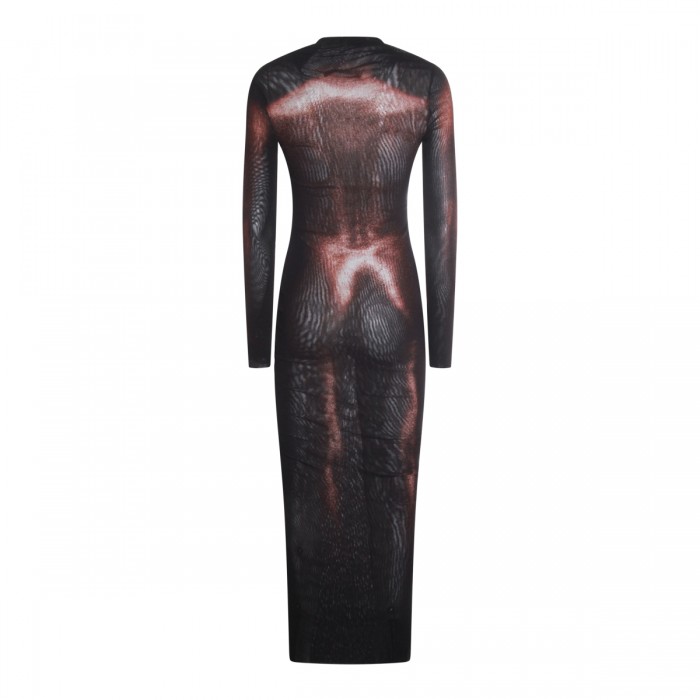 BLACK AND DARK RED DRESS 2