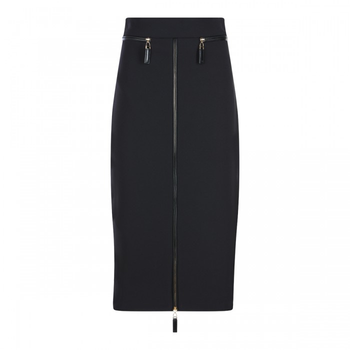 BLACK MIDI SKIRT