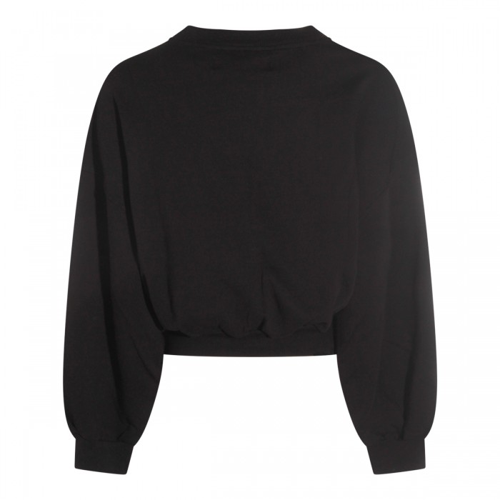 BLACK COTTON SWEATSHIRT 2