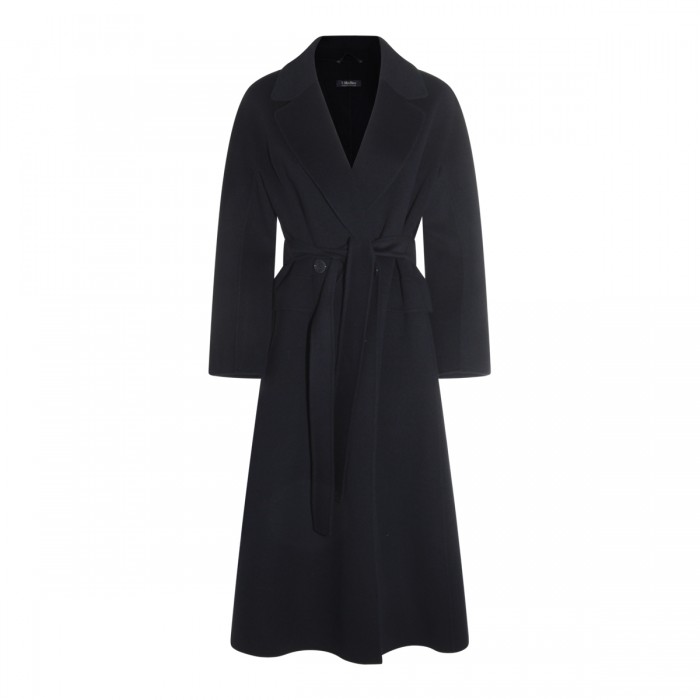 DARK BLUE WOOL COAT
