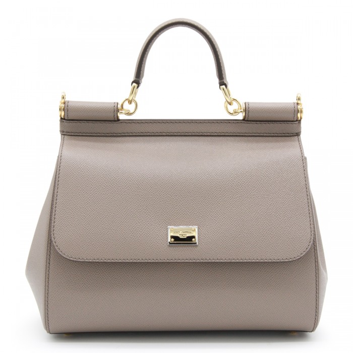 GREY LEATHER SICILY BIG TOP...