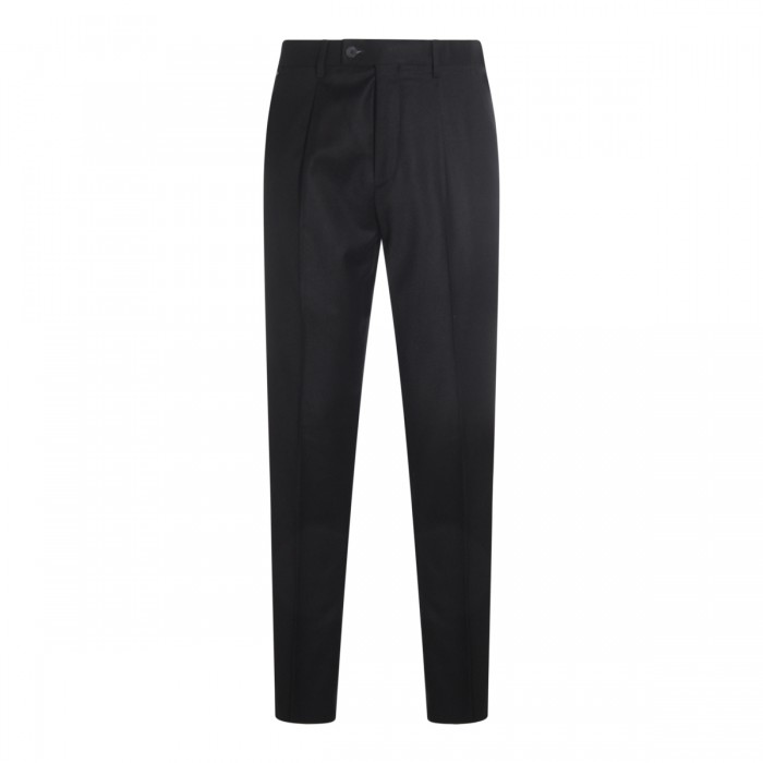 BLACK WOOL PANTS