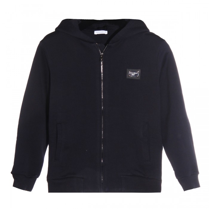 DARK BLUE COTTON SWEATSHIRT