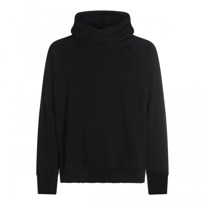 BLACK COTTON SWEATSHIRT
